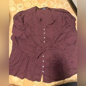 Old Navy Women's Plum Blouse